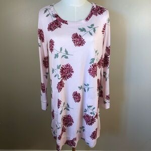 Kate Spade Blooming Mums Long Sleeve Comfy Night Shirt Size M